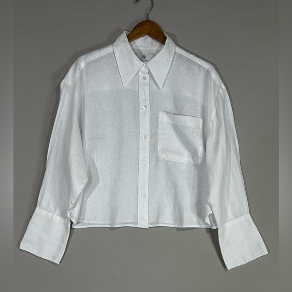 Banana Republic Tops - Banana Republic Off-White Linen Blouse
